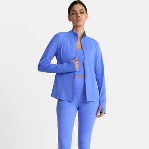 Vibrant Women's Active Athletic Jacket Scultp Zip Up